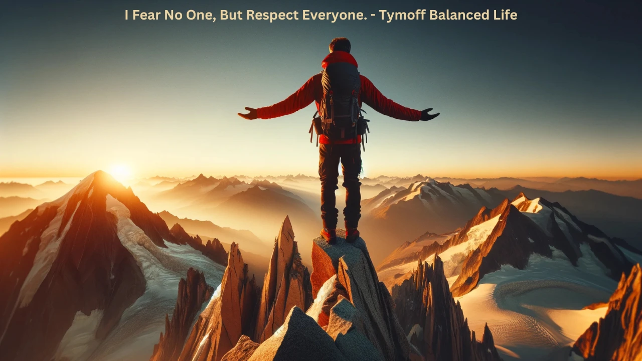 I Fear No One, But Respect Everyone. - Tymoff